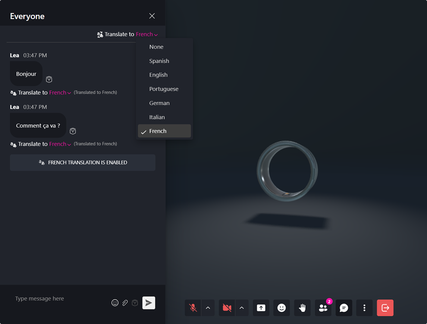 AI Agent in Elements Menu
