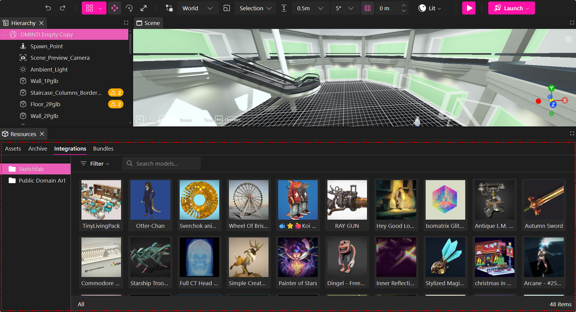 Architecture Kit Asset Panel