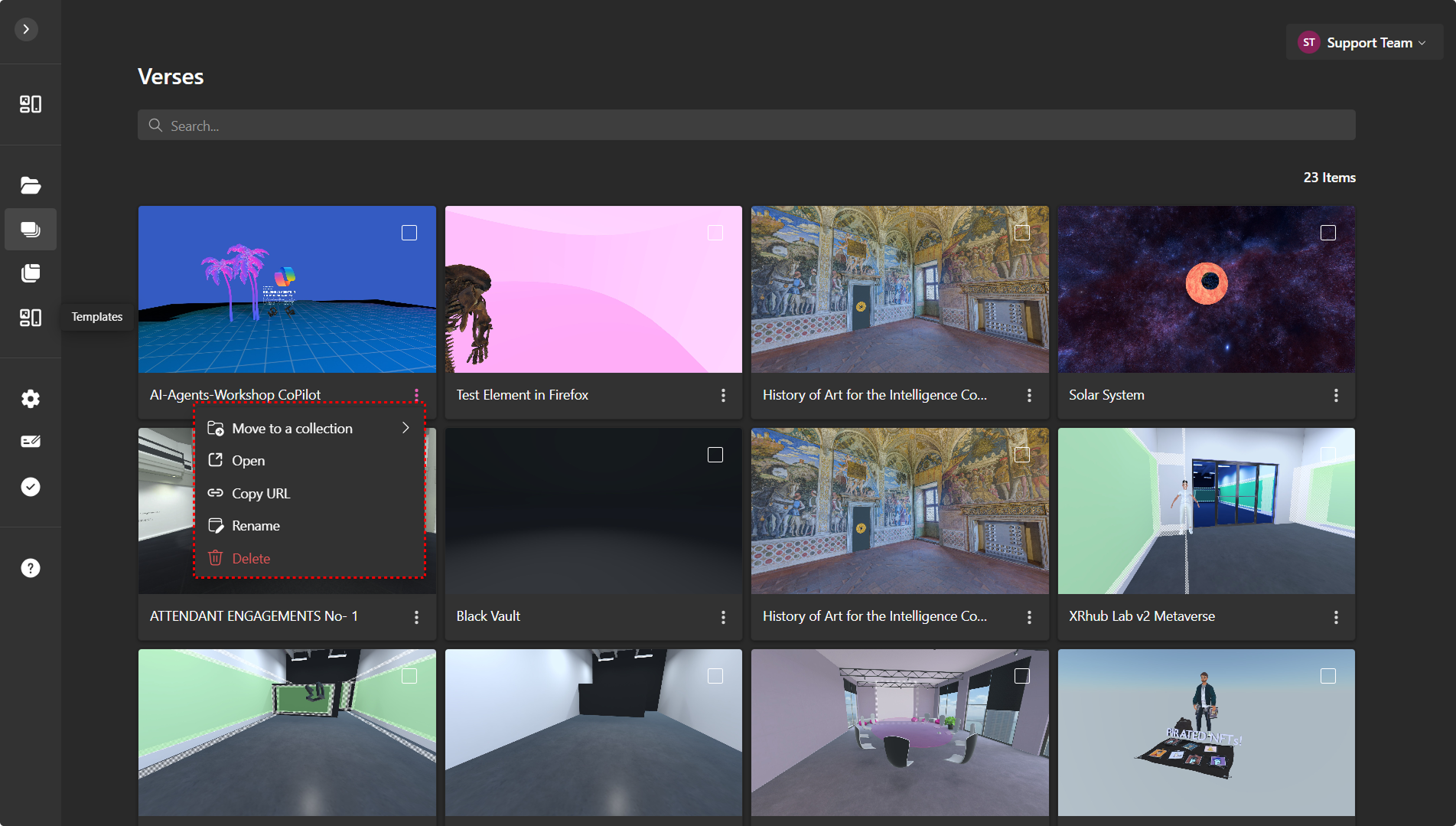 Creator Projects Page